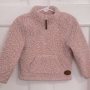 Toddler Pullover/Sherpa Top - Pink